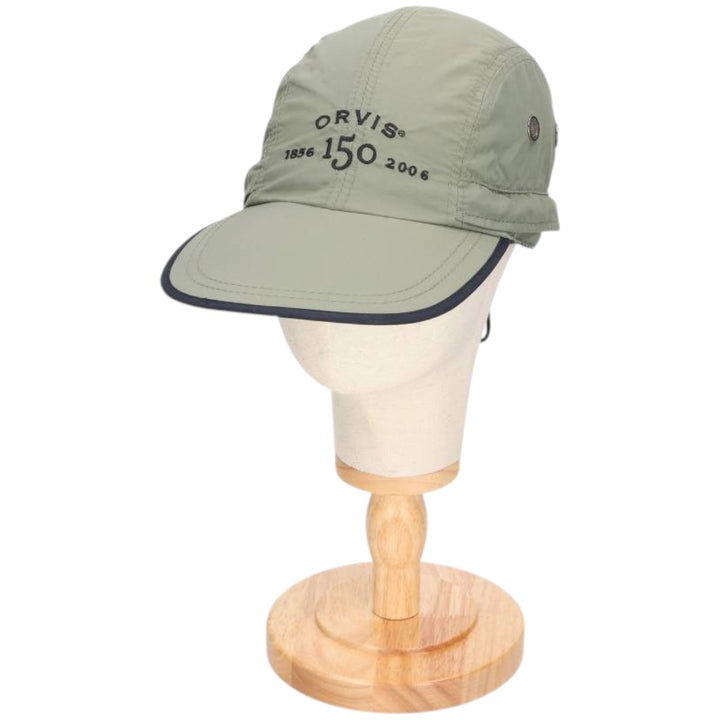 2000'S Orvis Jet Cap, Free Size Nylon Khaki type sage green Vintage Second Hand