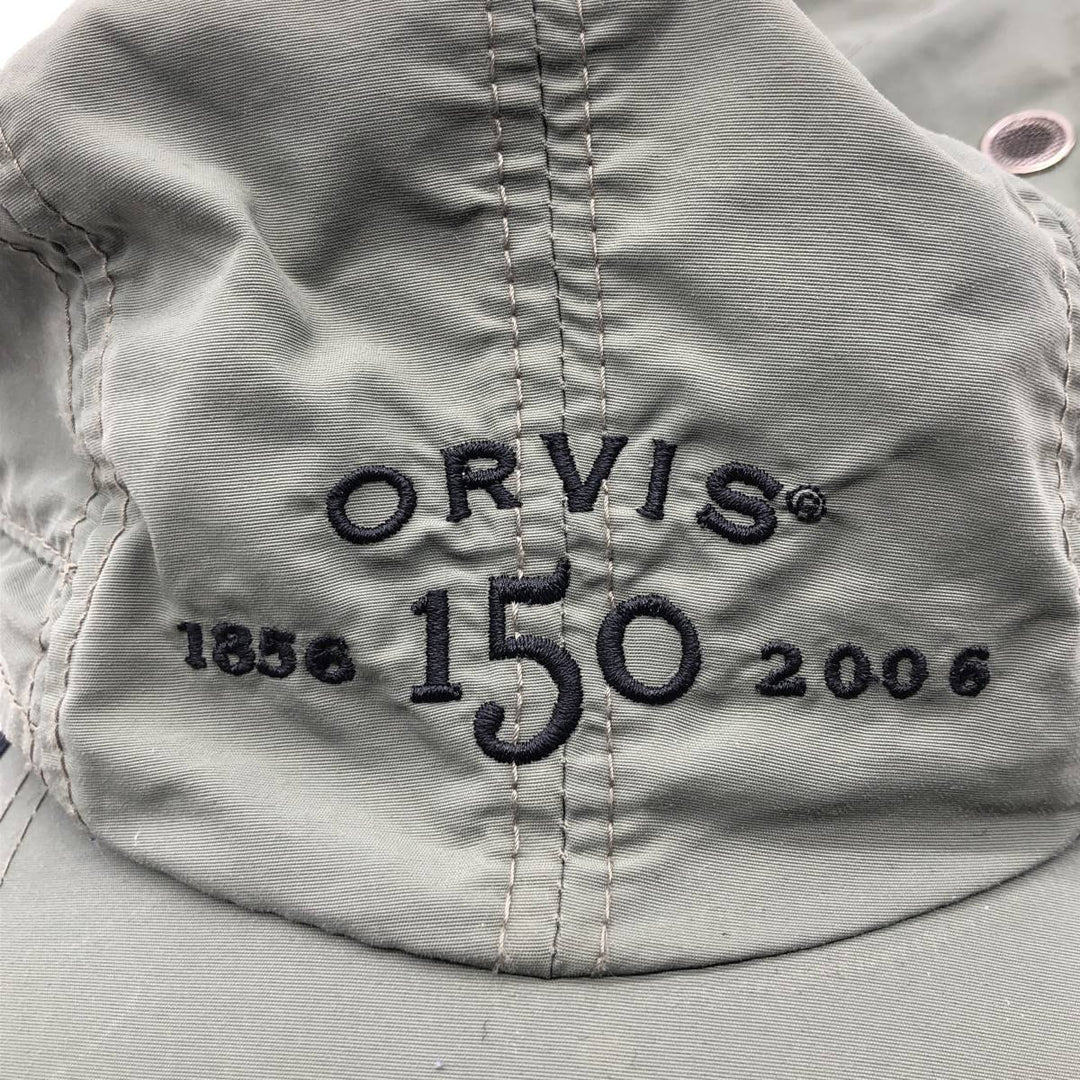 2000'S Orvis Jet Cap, Free Size Nylon Khaki type sage green Vintage Second Hand