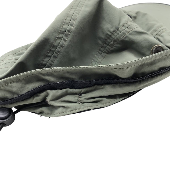 2000'S Orvis Jet Cap, Free Size Nylon Khaki type sage green Vintage Second Hand