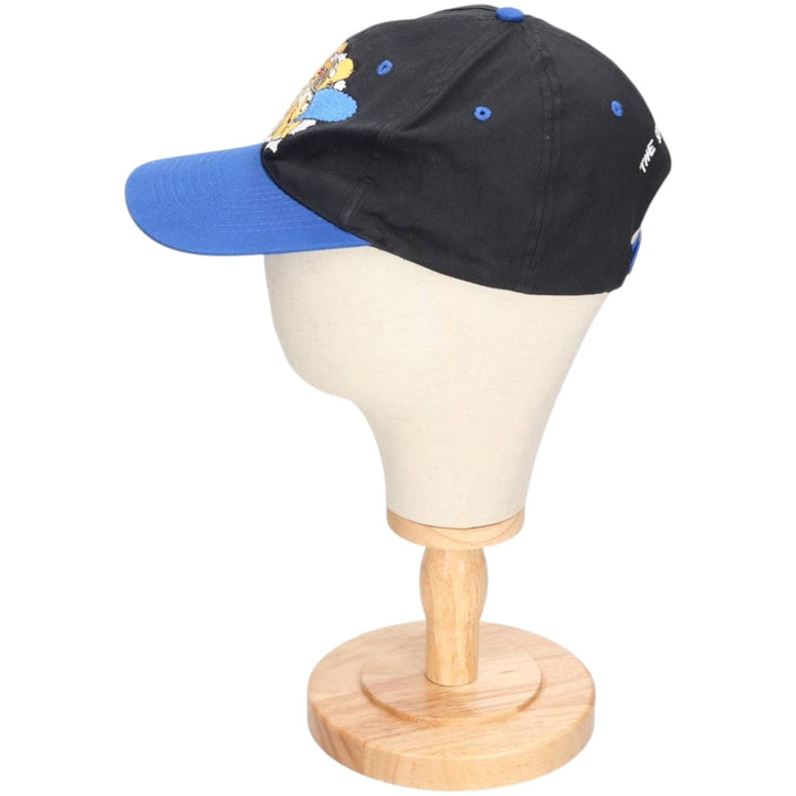 90'S The Simpsons Two-Tone Baseball Cap, One Size Fits All, Vintage unclear blue type Vintage Second Hand