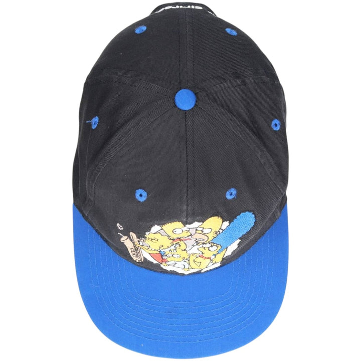 90'S The Simpsons Two-Tone Baseball Cap, One Size Fits All, Vintage unclear blue type Vintage Second Hand