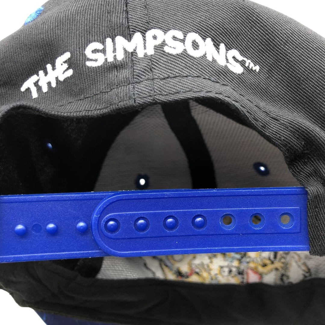 90'S The Simpsons Two-Tone Baseball Cap, One Size Fits All, Vintage unclear blue type Vintage Second Hand