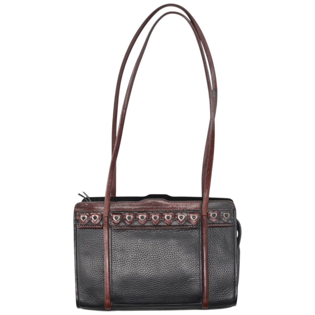Brighton Shoulder Bag genuine leather black type Vintage Second Hand