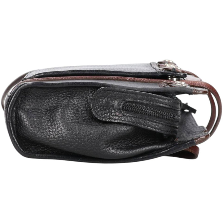 Brighton Shoulder Bag genuine leather black type Vintage Second Hand