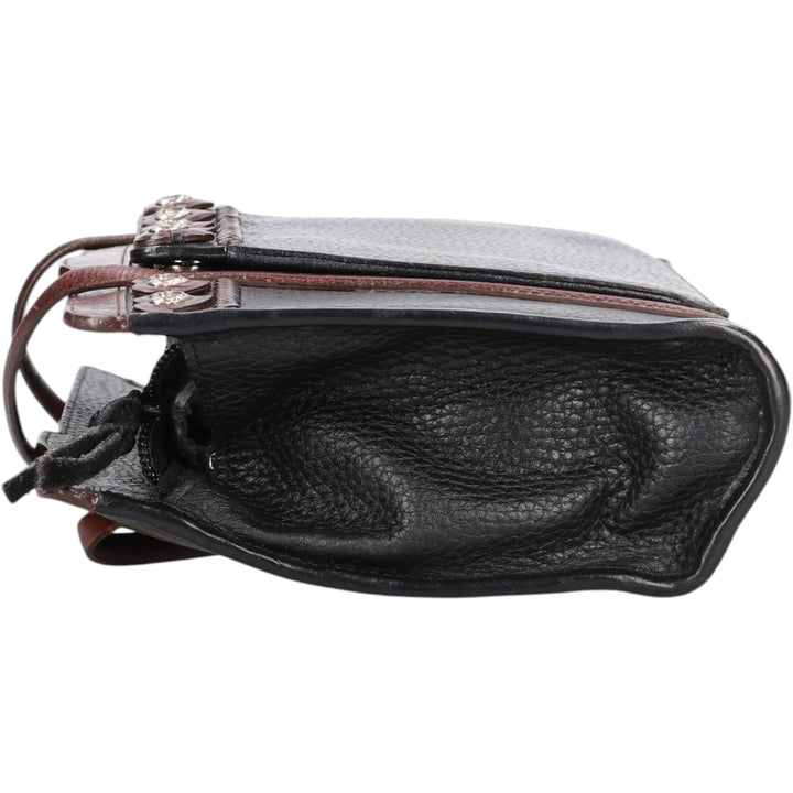 Brighton Shoulder Bag genuine leather black type Vintage Second Hand