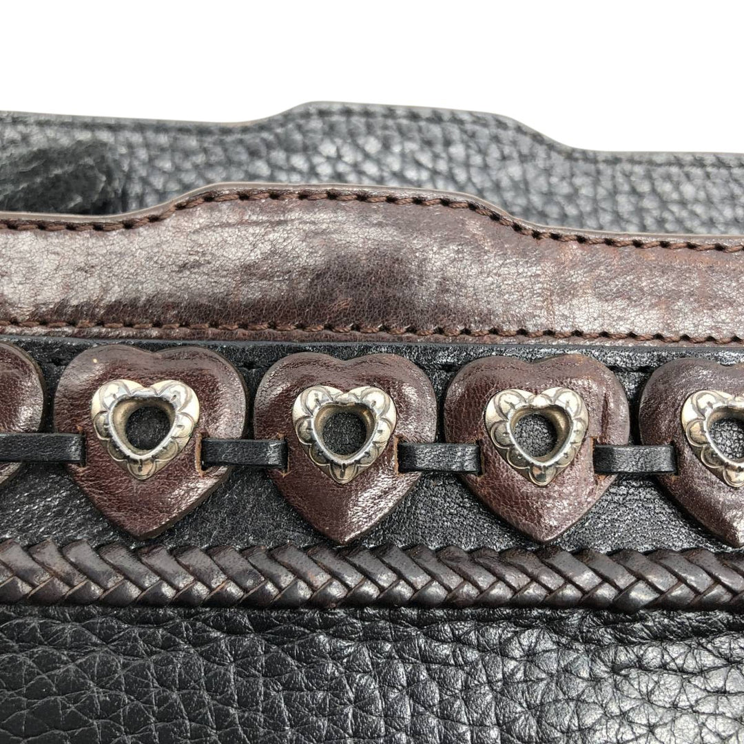Brighton Shoulder Bag genuine leather black type Vintage Second Hand