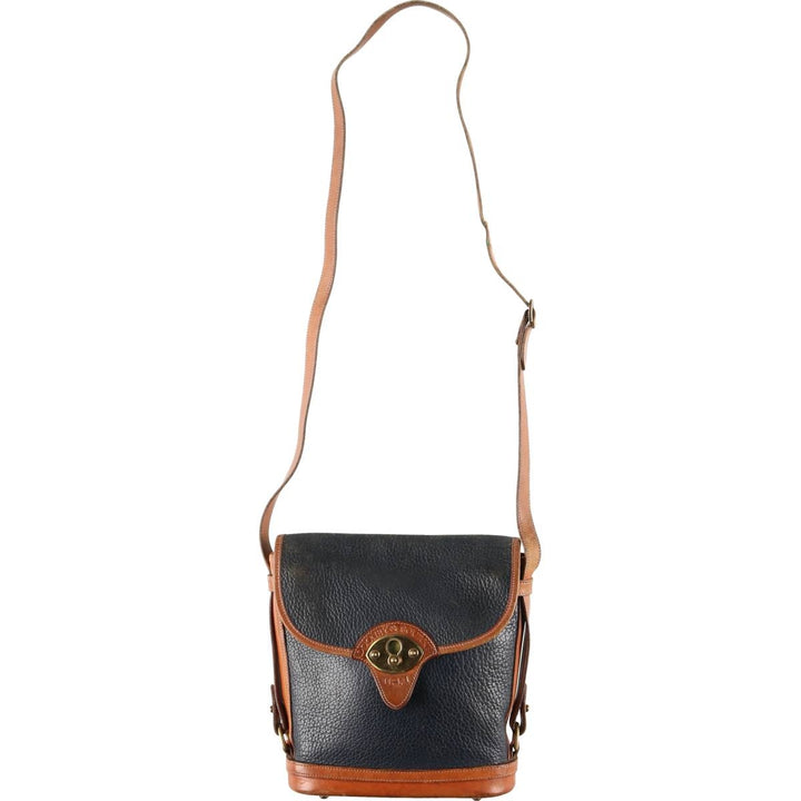 Vintage Dooney and Bourke Shoulder Bag, Made in USA genuine leather black type Vintage Second Hand