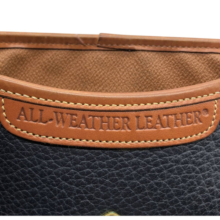 Vintage Dooney and Bourke Shoulder Bag, Made in USA genuine leather black type Vintage Second Hand