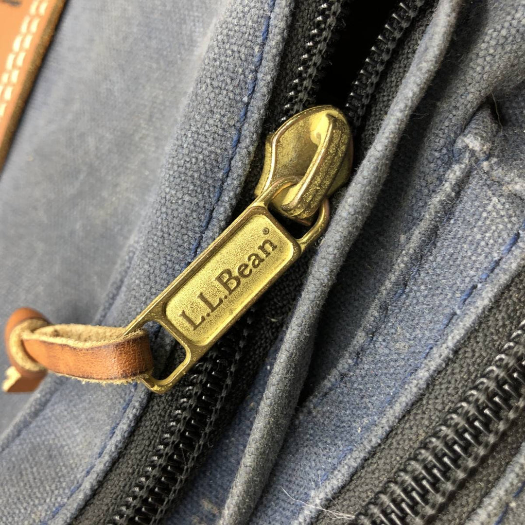 LLBean Backpack, Made in USA unclear navy blue type Vintage Second Hand
