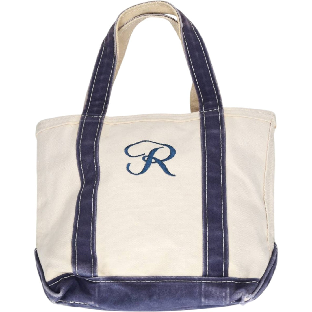 LLBean BOAT AND TOTE Tote Bag Made in USA unclear Beige type Vintage Second Hand