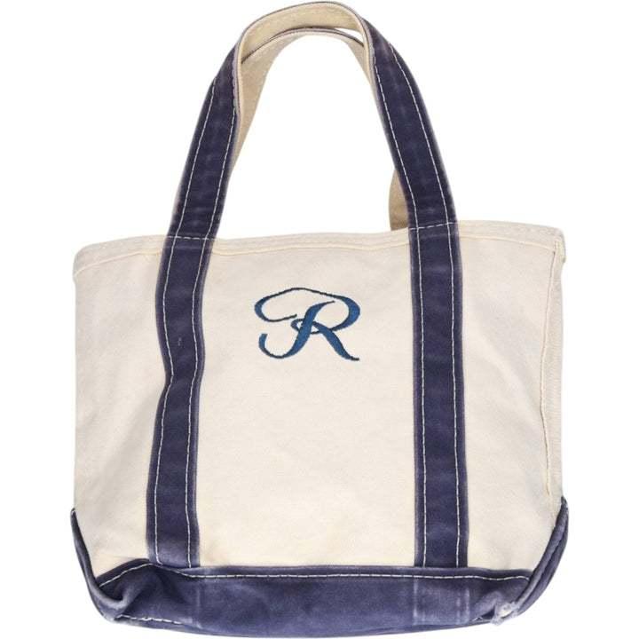 LLBean BOAT AND TOTE Tote Bag Made in USA unclear Beige type Vintage Second Hand