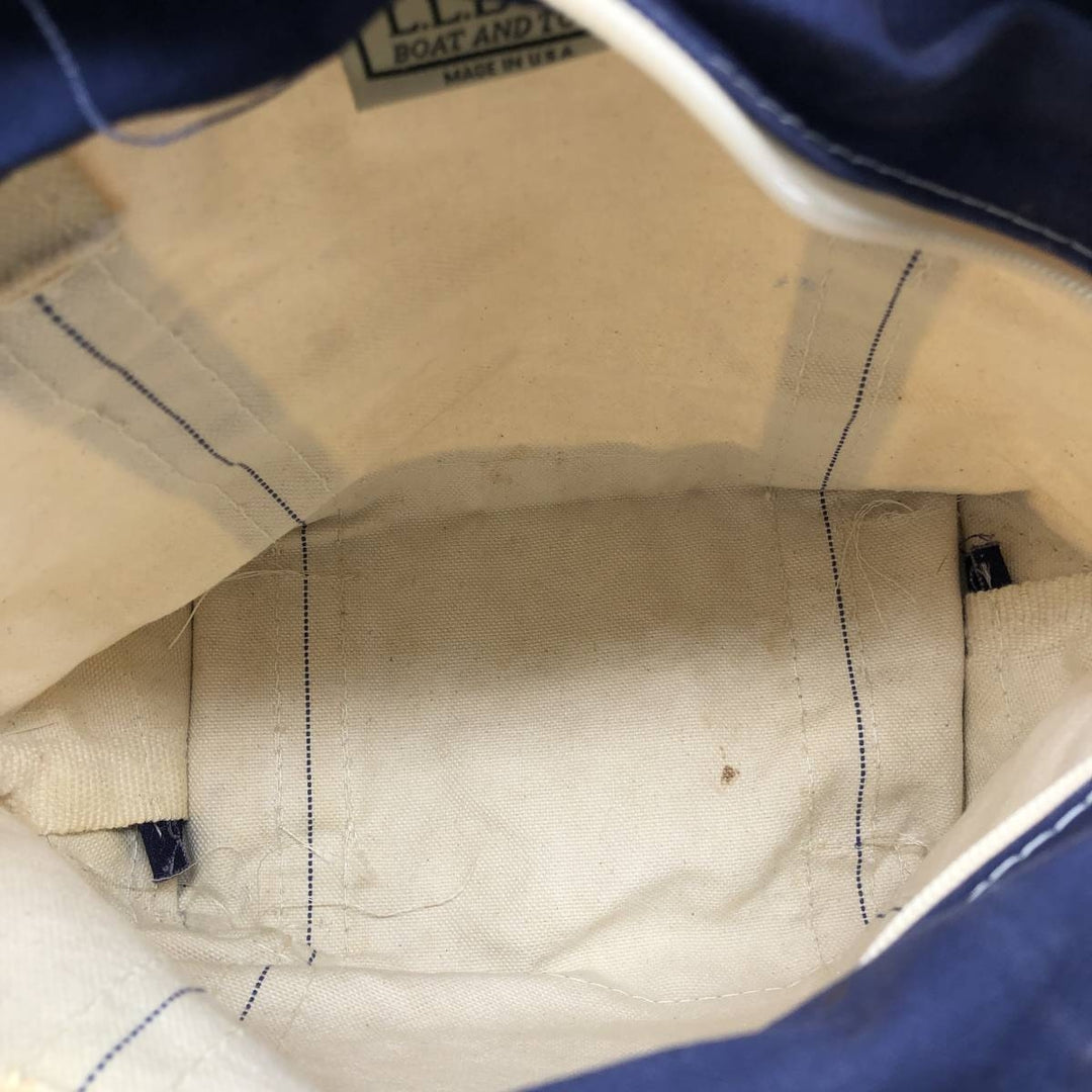 LLBean BOAT AND TOTE Tote Bag Made in USA unclear Beige type Vintage Second Hand