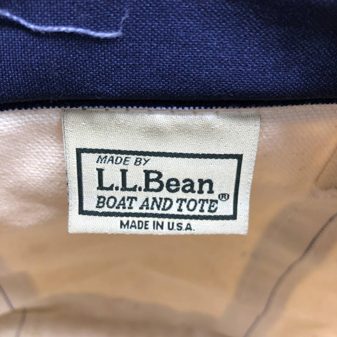 LLBean BOAT AND TOTE Tote Bag Made in USA unclear Beige type Vintage Second Hand