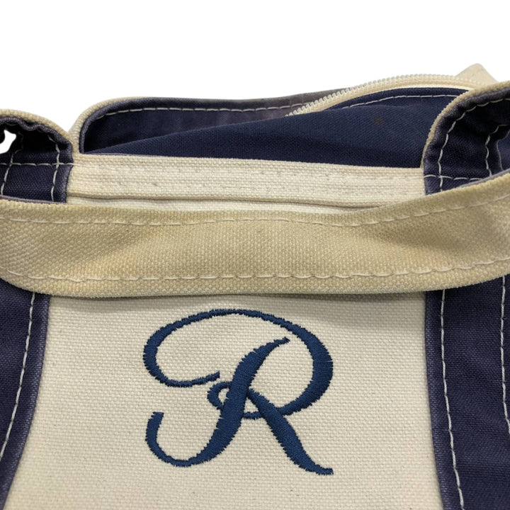 LLBean BOAT AND TOTE Tote Bag Made in USA unclear Beige type Vintage Second Hand