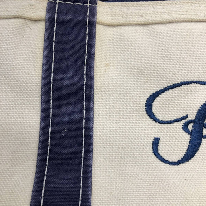 LLBean BOAT AND TOTE Tote Bag Made in USA unclear Beige type Vintage Second Hand