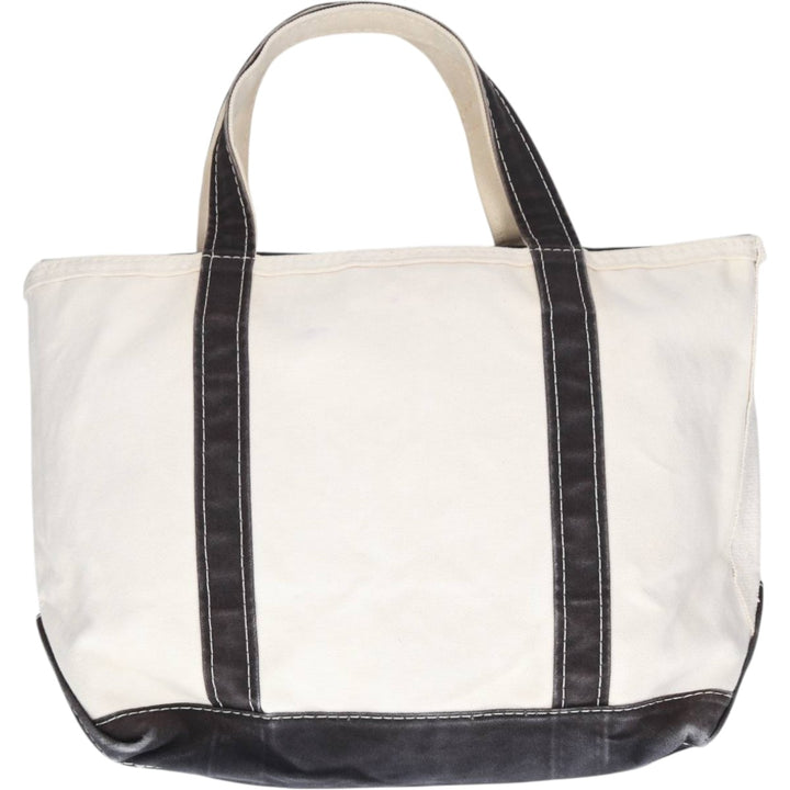 LLBean BOAT AND TOTE Tote Bag Made in USA cotton navy blue type Vintage Second Hand