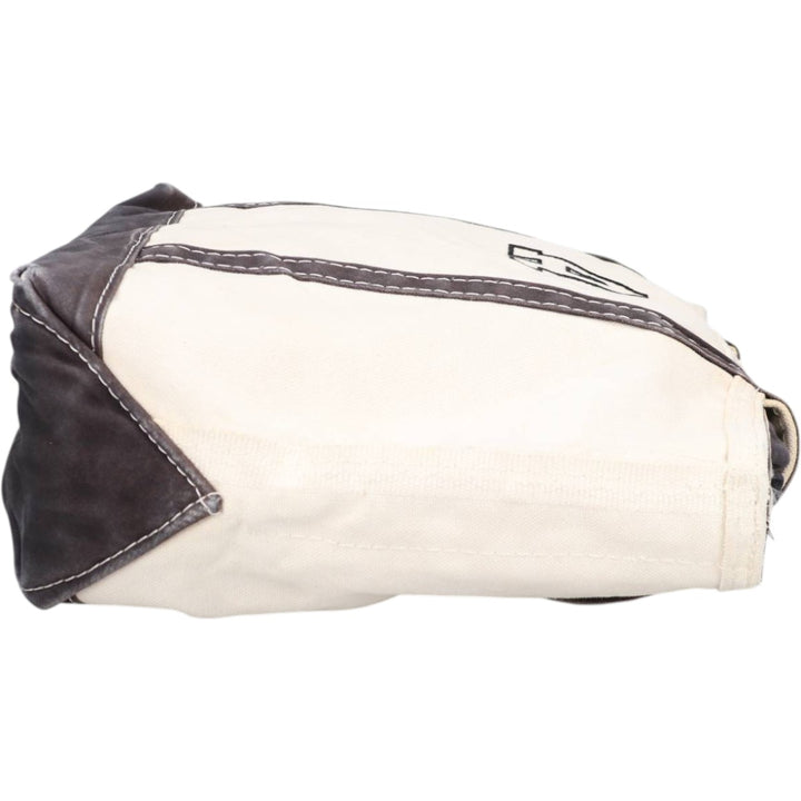 LLBean BOAT AND TOTE Tote Bag Made in USA cotton navy blue type Vintage Second Hand