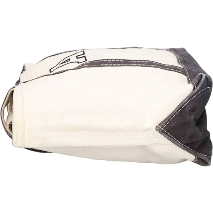 LLBean BOAT AND TOTE Tote Bag Made in USA cotton navy blue type Vintage Second Hand