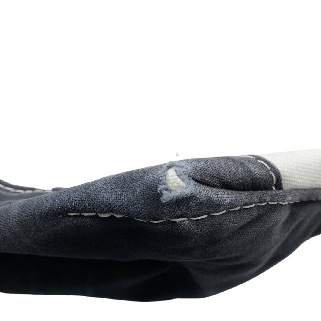 LLBean BOAT AND TOTE Tote Bag Made in USA cotton navy blue type Vintage Second Hand