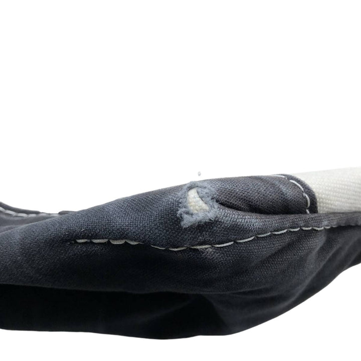 LLBean BOAT AND TOTE Tote Bag Made in USA cotton navy blue type Vintage Second Hand