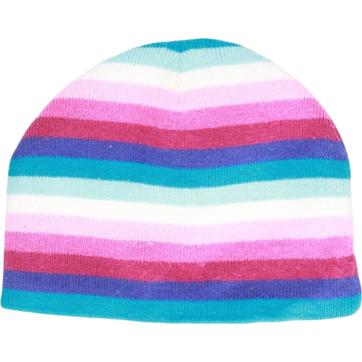 Carhartt Multi-stripe knit beanie hat, one size fits all. acrylic white type Vintage Second Hand