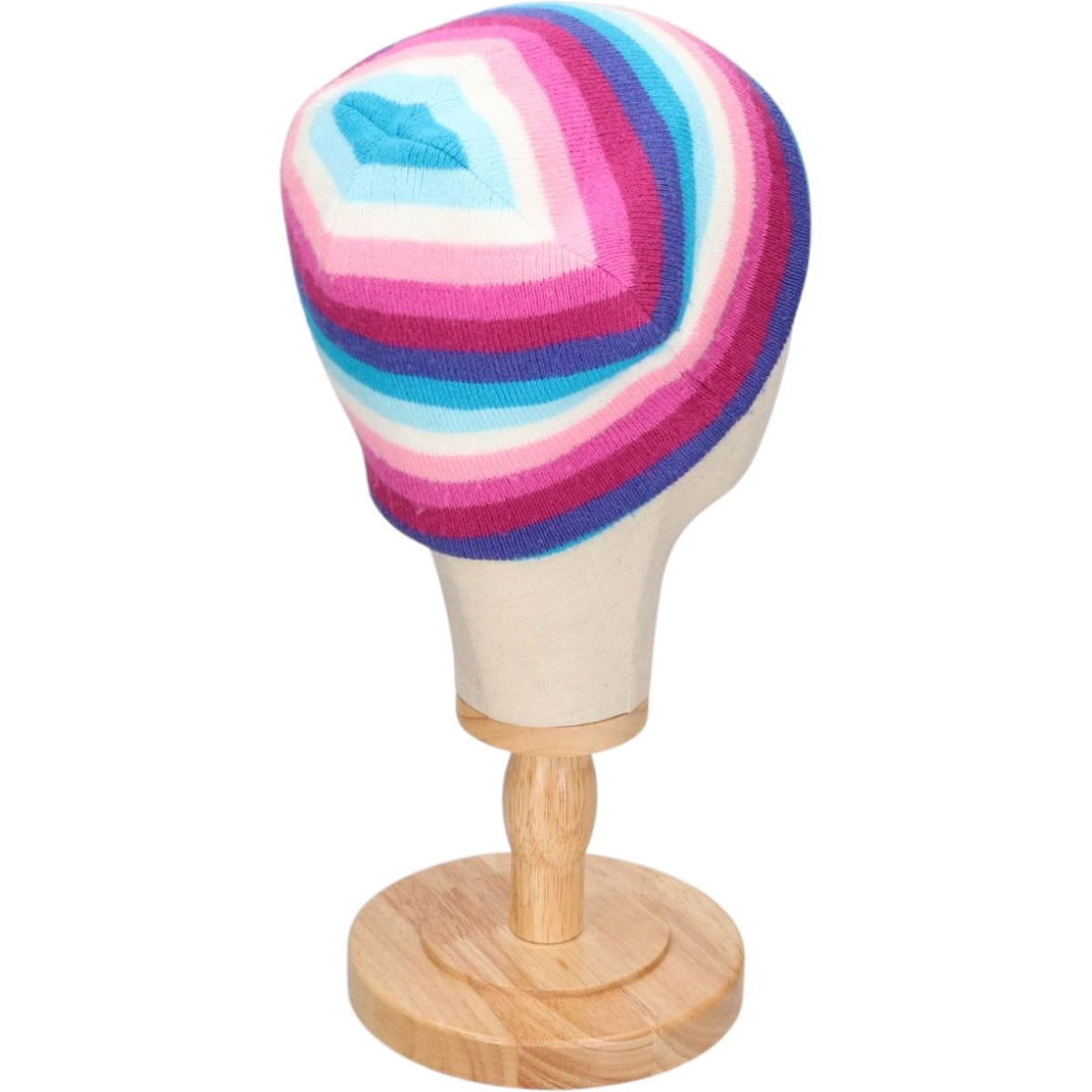 Carhartt Multi-stripe knit beanie hat, one size fits all. acrylic white type Vintage Second Hand