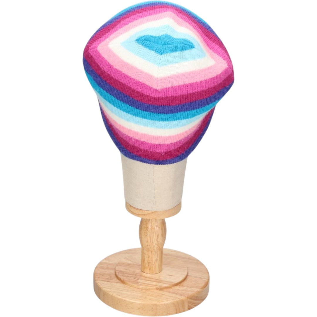 Carhartt Multi-stripe knit beanie hat, one size fits all. acrylic white type Vintage Second Hand