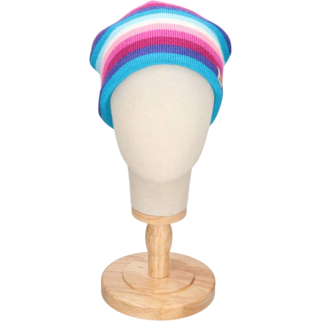 Carhartt Multi-stripe knit beanie hat, one size fits all. acrylic white type Vintage Second Hand