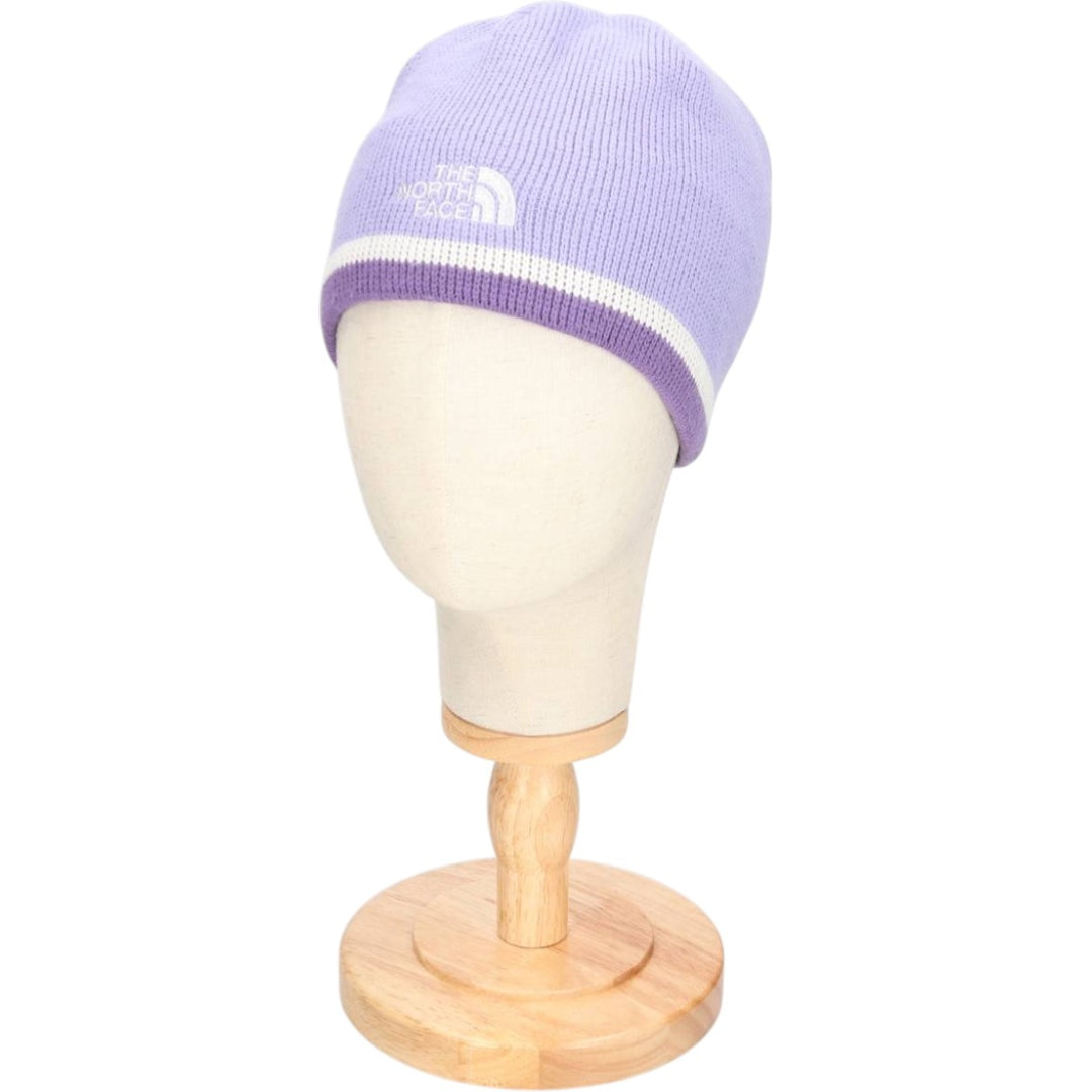 The North Face knit beanie hat, made in Canada, one size fits all. acrylic purple type Vintage Second Hand