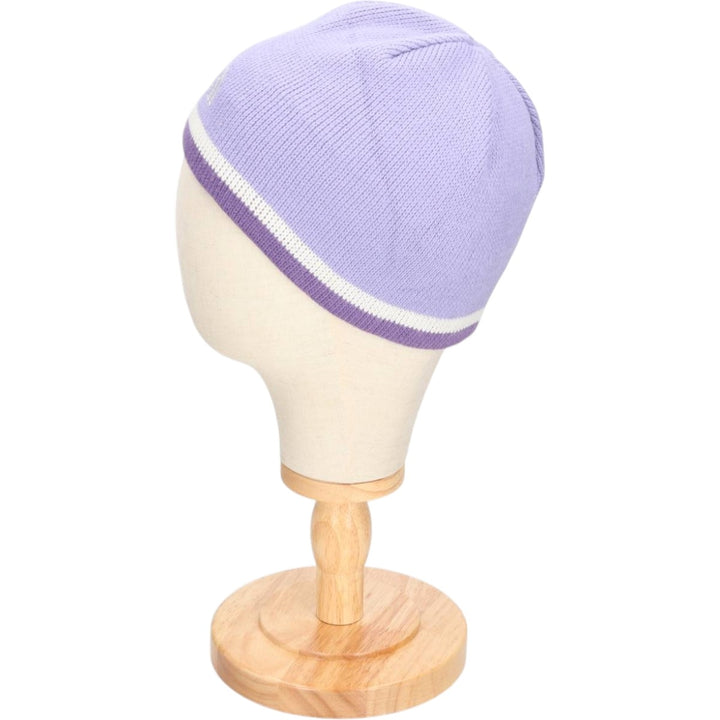 The North Face knit beanie hat, made in Canada, one size fits all. acrylic purple type Vintage Second Hand