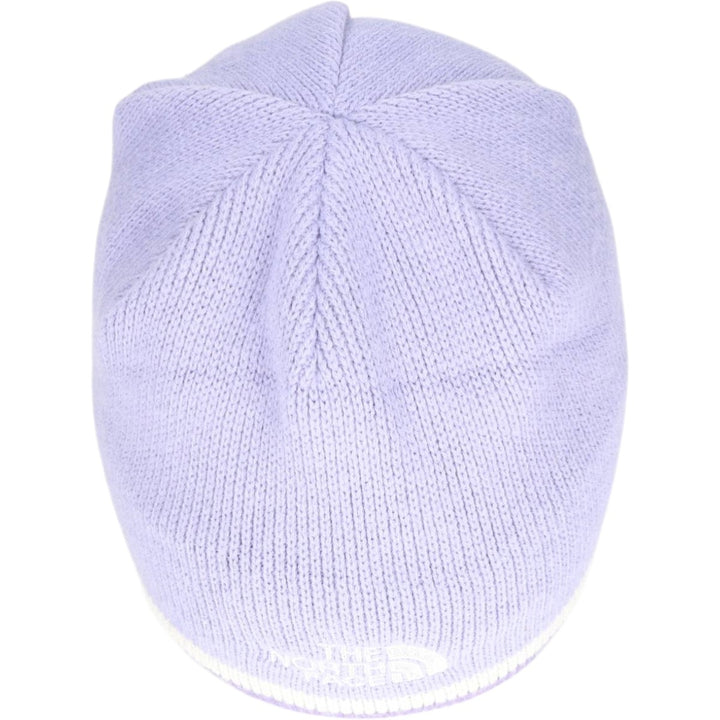 The North Face knit beanie hat, made in Canada, one size fits all. acrylic purple type Vintage Second Hand