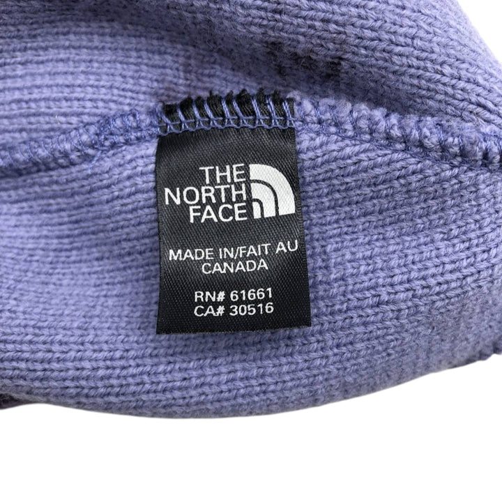 The North Face knit beanie hat, made in Canada, one size fits all. acrylic purple type Vintage Second Hand