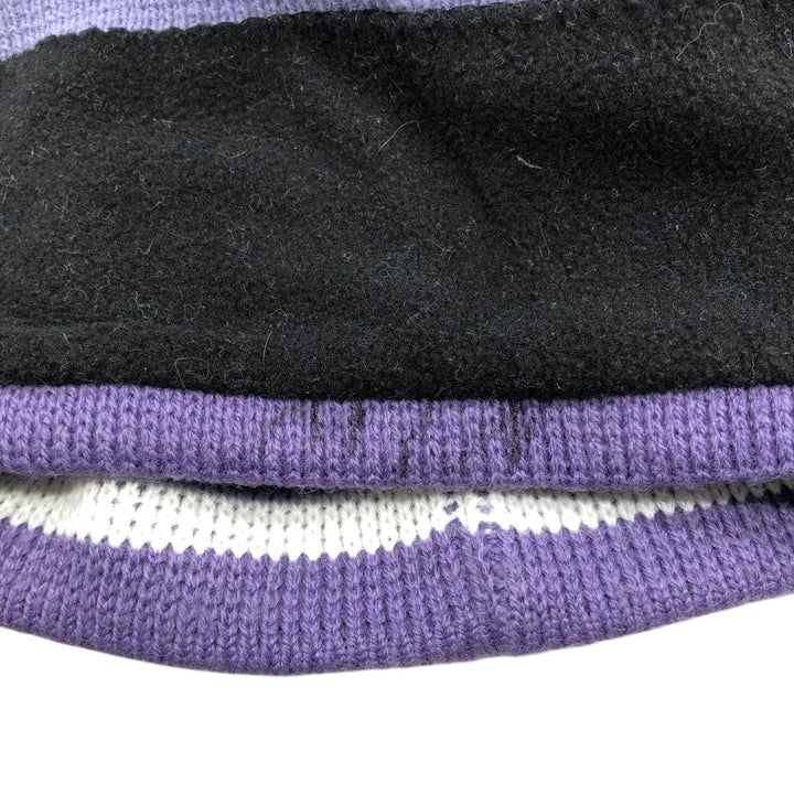 The North Face knit beanie hat, made in Canada, one size fits all. acrylic purple type Vintage Second Hand