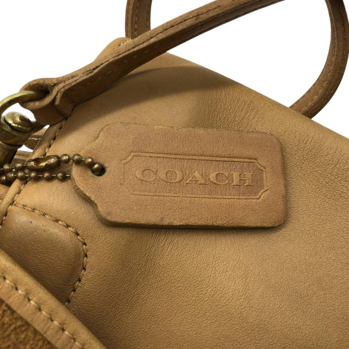 90'S Coach OLD COACH 2-WAY Shoulder Bag, Made in USA, Vintage genuine leather brown type Vintage Second Hand