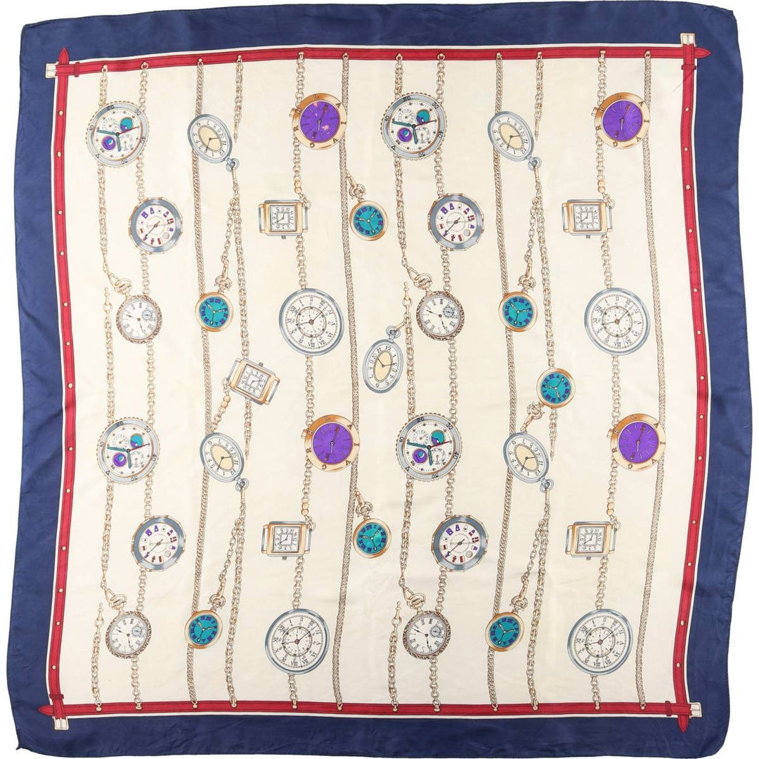 allover scarf unclear navy blue type Vintage Second Hand
