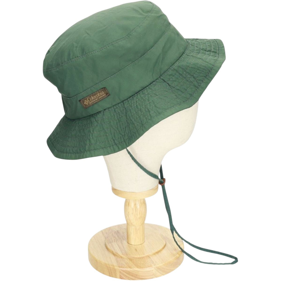 1990'S Columbia Safari Hat, White Tag, Made in USA, One Size Fits All, Vintage unclear green type Vintage Second Hand