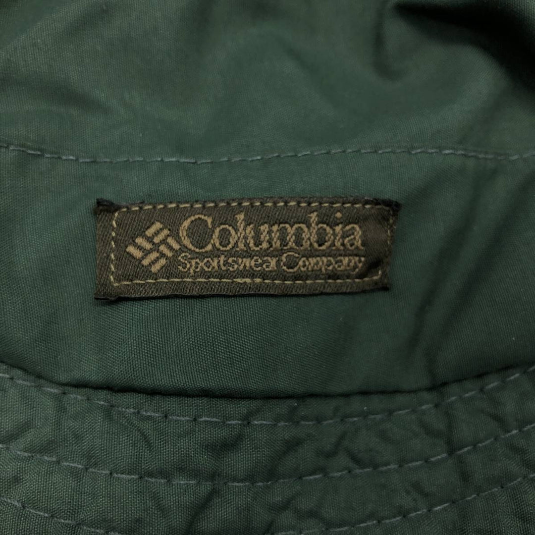 1990'S Columbia Safari Hat, White Tag, Made in USA, One Size Fits All, Vintage unclear green type Vintage Second Hand