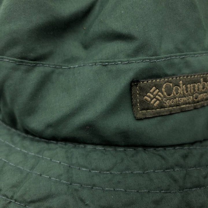 1990'S Columbia Safari Hat, White Tag, Made in USA, One Size Fits All, Vintage unclear green type Vintage Second Hand
