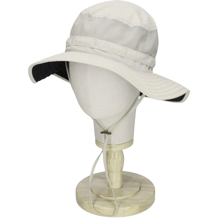2000'S Columbia Safari Hat, One Size Fits All Nylon Beige type Vintage Second Hand