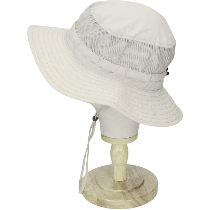 2000'S Columbia Safari Hat, One Size Fits All Nylon Beige type Vintage Second Hand