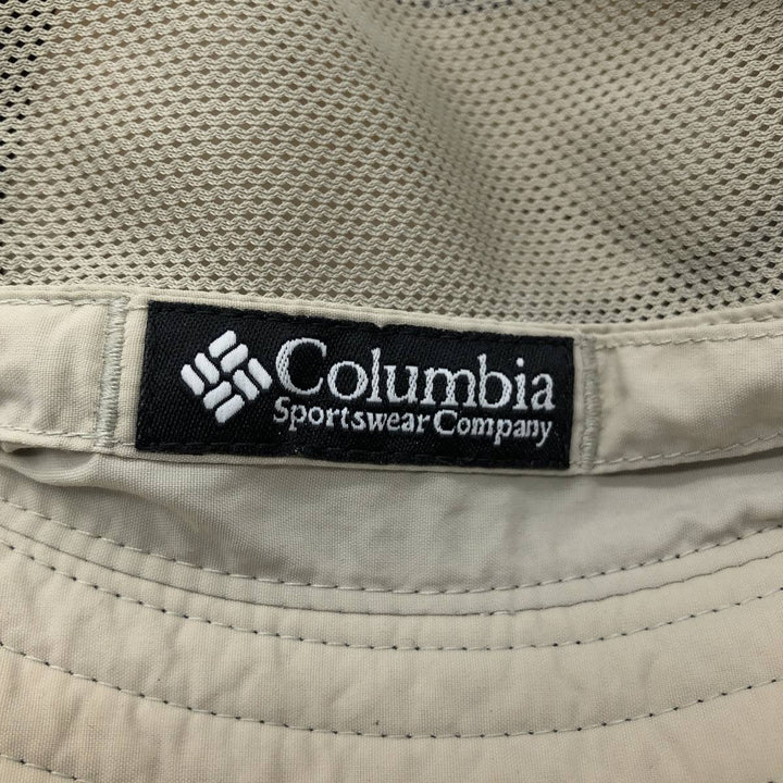 2000'S Columbia Safari Hat, One Size Fits All Nylon Beige type Vintage Second Hand
