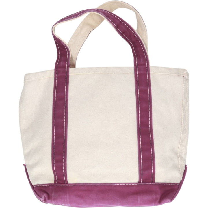 LLBean BOAT AND TOTE Tote Bag Made in USA cotton purple type Vintage Second Hand