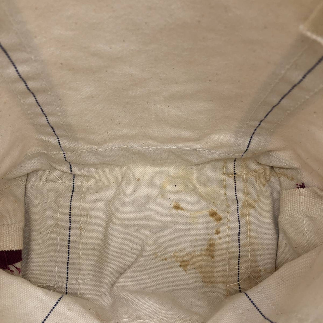 LLBean BOAT AND TOTE Tote Bag Made in USA cotton purple type Vintage Second Hand