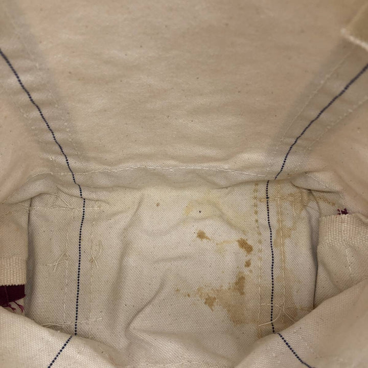 LLBean BOAT AND TOTE Tote Bag Made in USA cotton purple type Vintage Second Hand