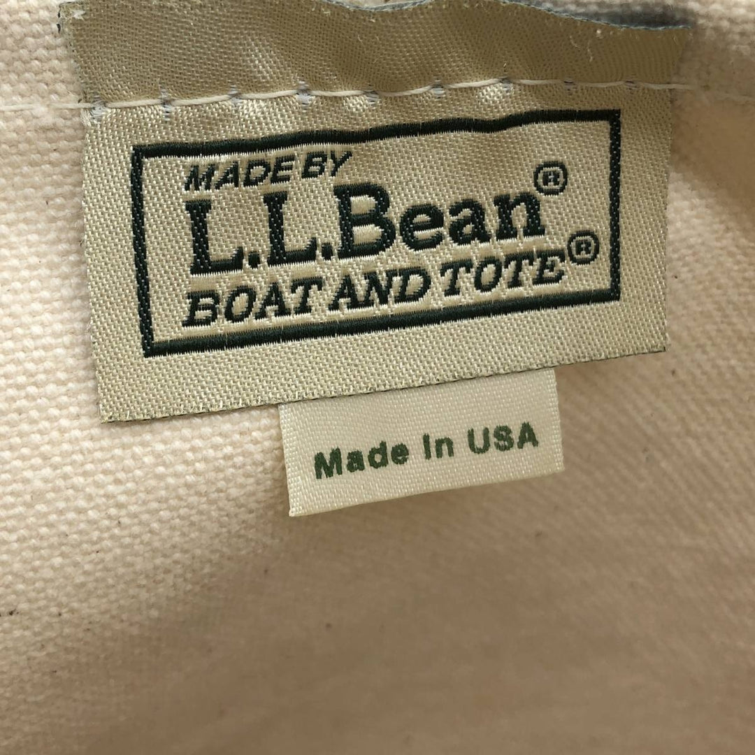LLBean BOAT AND TOTE Tote Bag Made in USA cotton purple type Vintage Second Hand