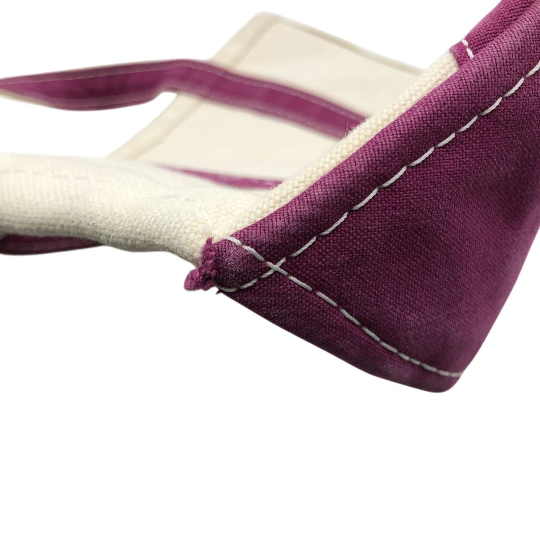 LLBean BOAT AND TOTE Tote Bag Made in USA cotton purple type Vintage Second Hand