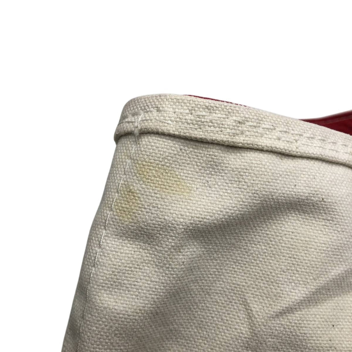 LLBean BOAT AND TOTE Tote Bag Made in USA cotton red type Vintage Second Hand