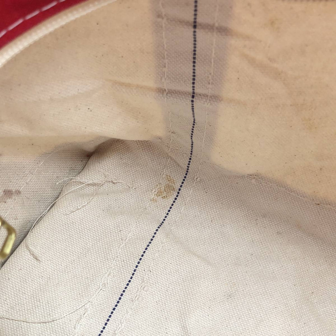 LLBean BOAT AND TOTE Tote Bag Made in USA cotton red type Vintage Second Hand