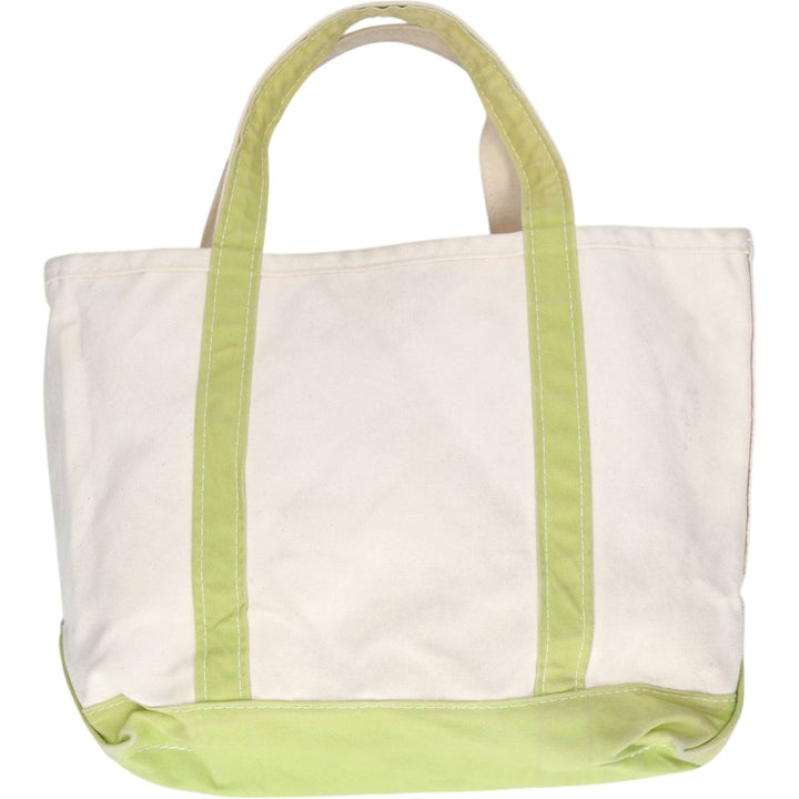 LLBean BOAT AND TOTE Tote Bag Made in USA cotton Beige type Vintage Second Hand