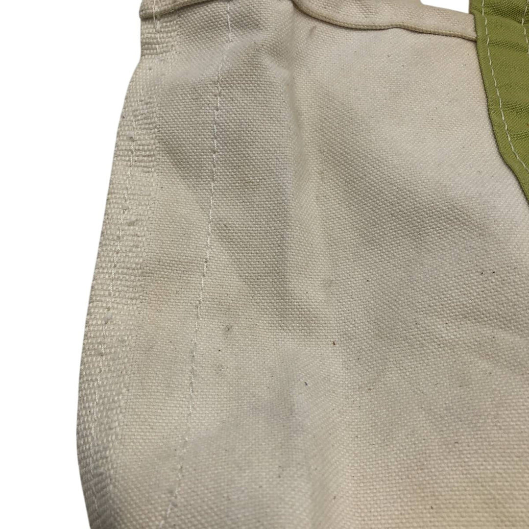 LLBean BOAT AND TOTE Tote Bag Made in USA cotton Beige type Vintage Second Hand